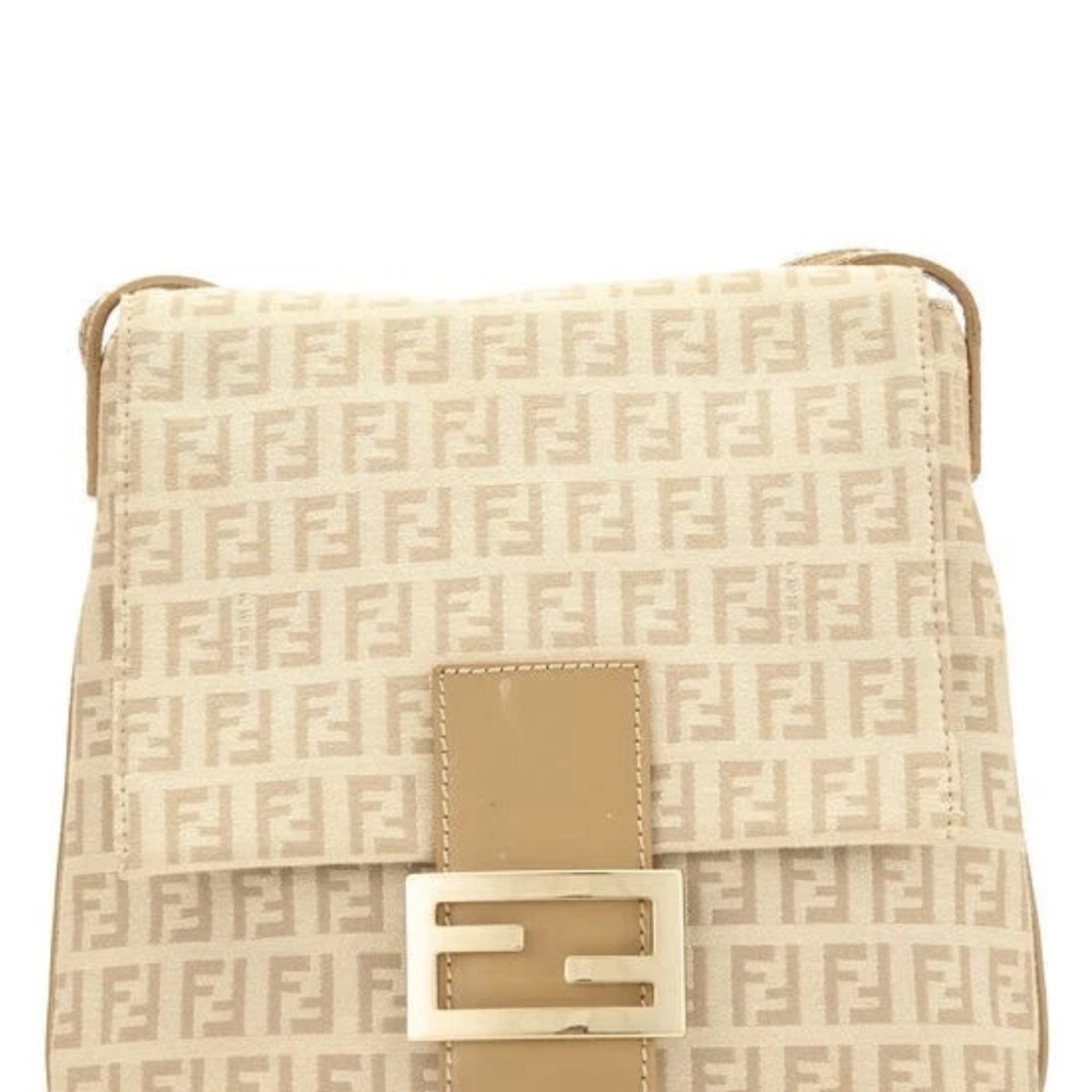 Fendi Beige Monogram Crossbody Bag.